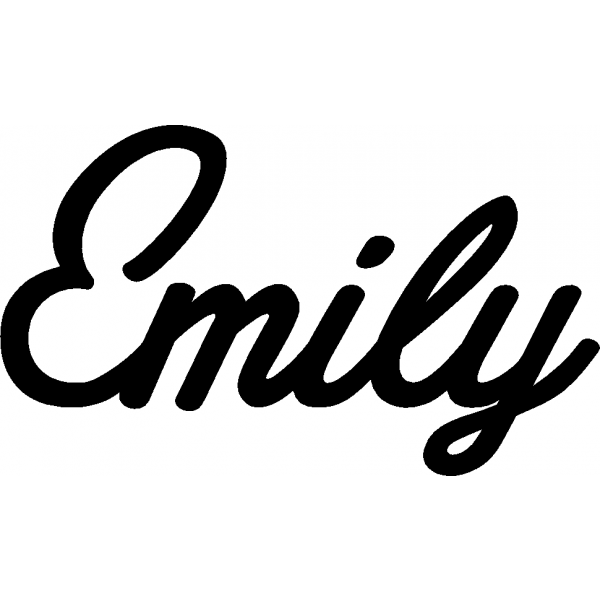 Emily - Schriftzug aus Buchenholz