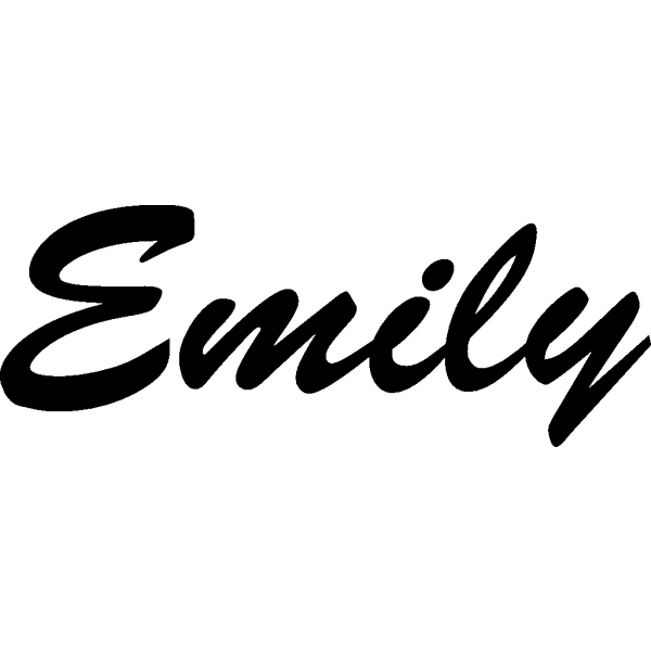 Emily - Schriftzug aus Buchenholz