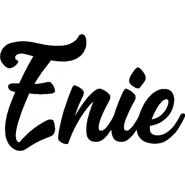 Enie - Schriftzug aus Buchenholz