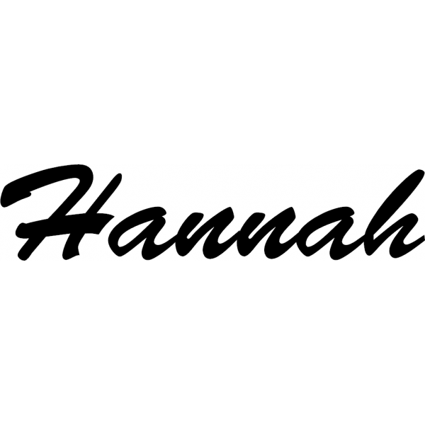 Hannah - Schriftzug aus Buchenholz