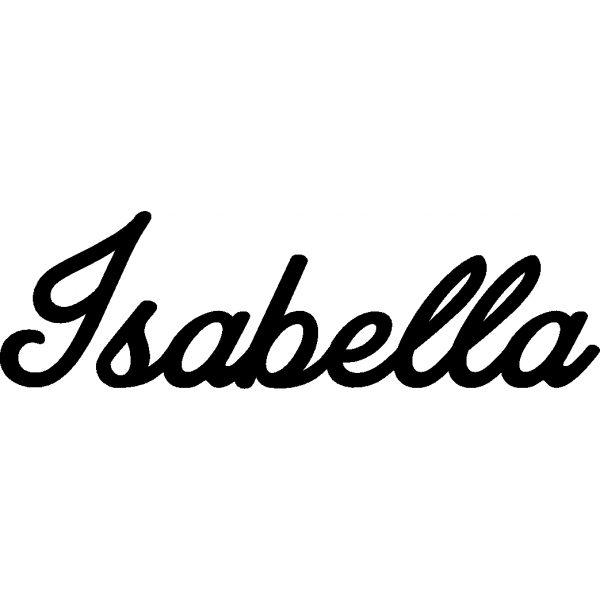 Isabella - Schriftzug aus Buchenholz