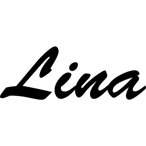 Lina - Schriftzug aus Buchenholz