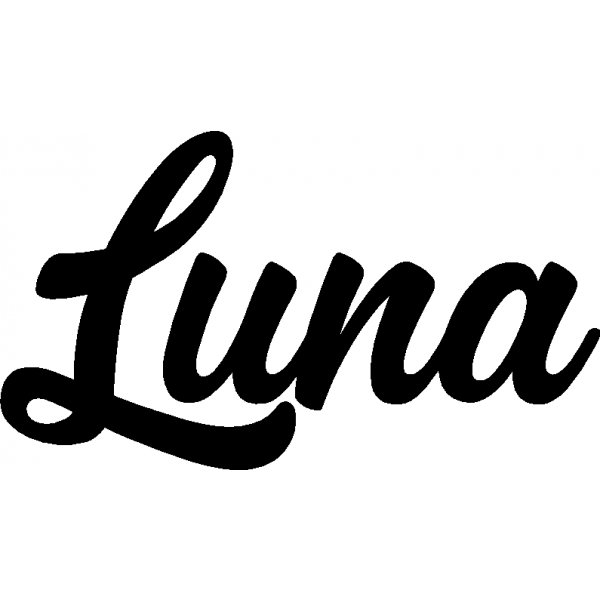 Schipbreuk Besmettelijke ziekte voelen Luna - Schriftzug aus Buchenholz | Casa Hardy Holzdesign
