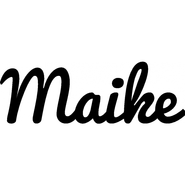 Maike - Schriftzug aus Buchenholz