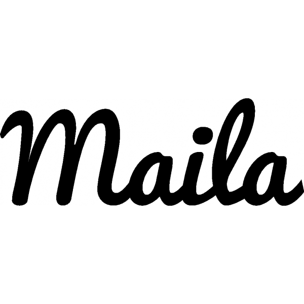 Maila - Schriftzug aus Buchenholz