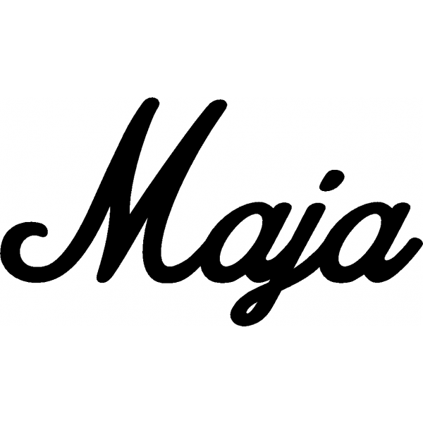 Maja - Schriftzug aus Buchenholz