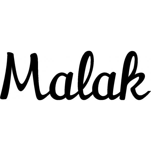 Malak - Schriftzug aus Buchenholz