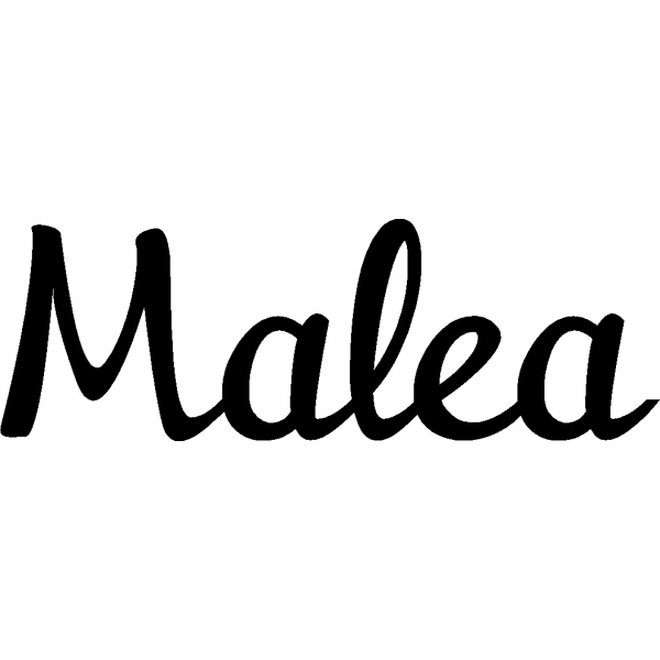 Malea - Schriftzug aus Buchenholz