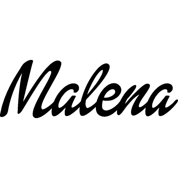 Malena - Schriftzug aus Buchenholz