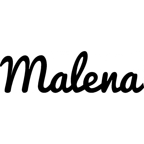 Malena - Schriftzug aus Buchenholz