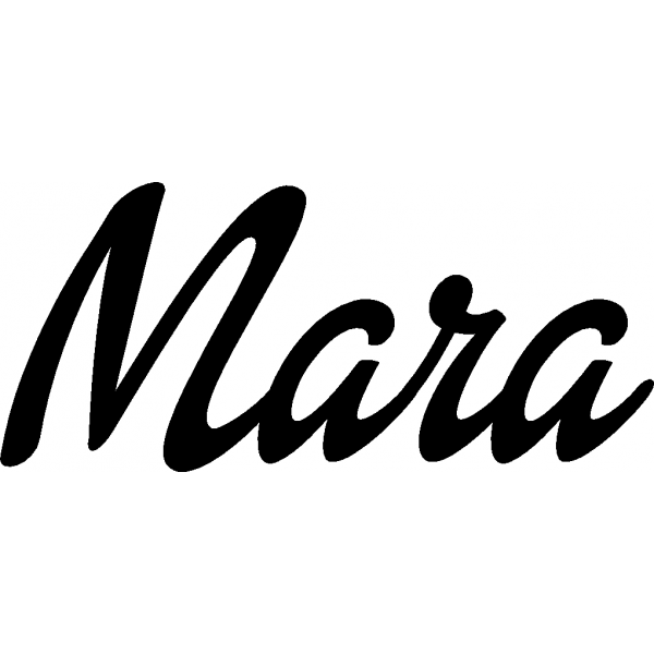 Mara - Schriftzug aus Buchenholz