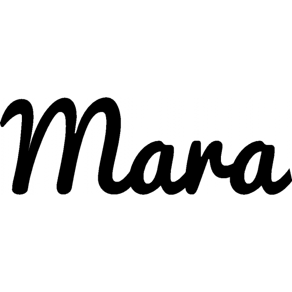 Mara - Schriftzug aus Buchenholz