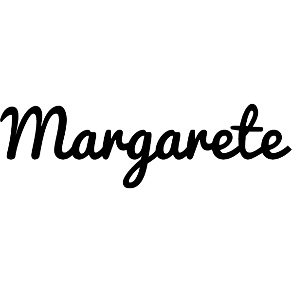 Margarete - Schriftzug aus Buchenholz
