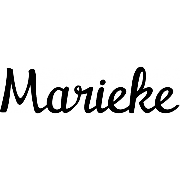 Marieke - Schriftzug aus Buchenholz