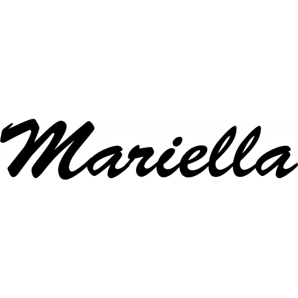 Mariella - Schriftzug aus Buchenholz