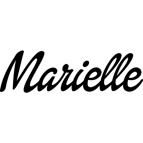 Marielle - Schriftzug aus Buchenholz
