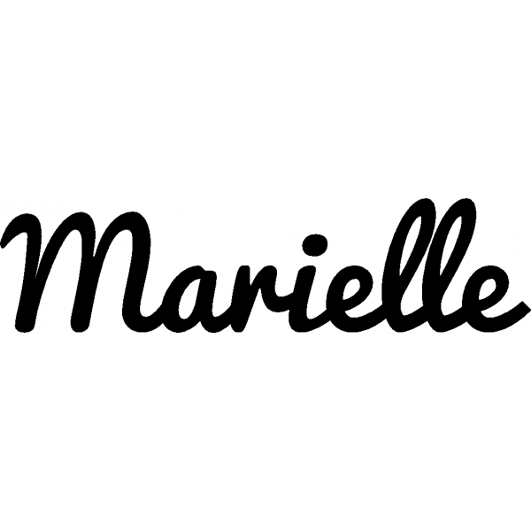 Marielle - Schriftzug aus Buchenholz