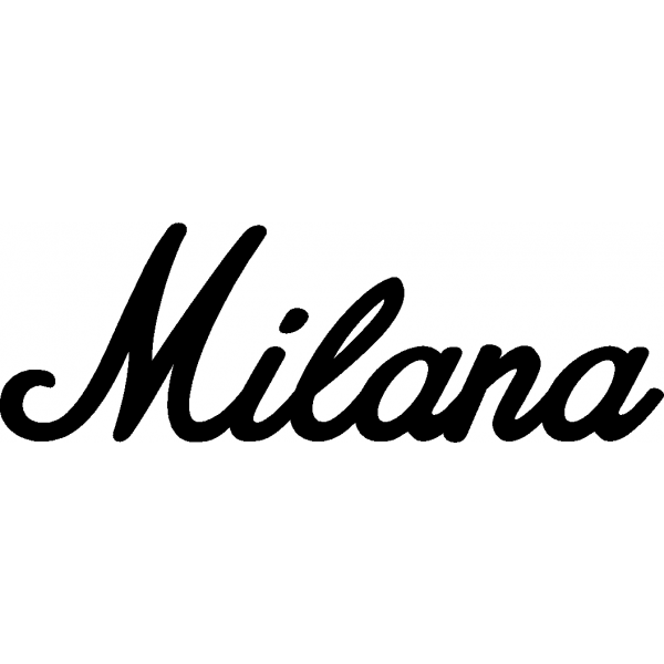 Milana - Schriftzug aus Buchenholz
