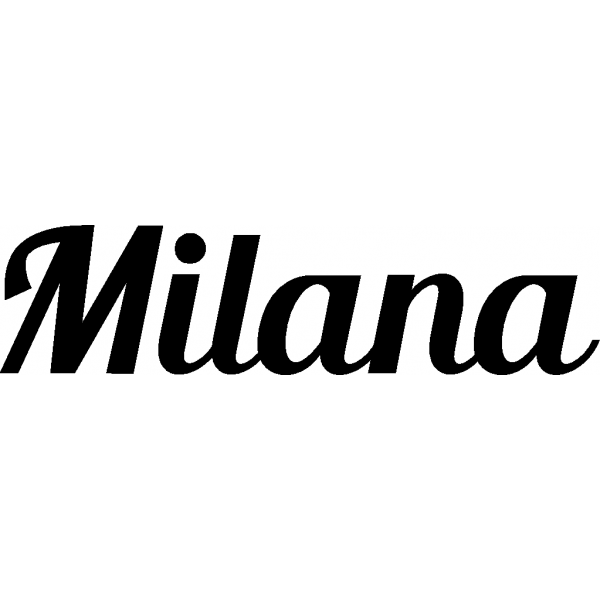 Milana - Schriftzug aus Buchenholz