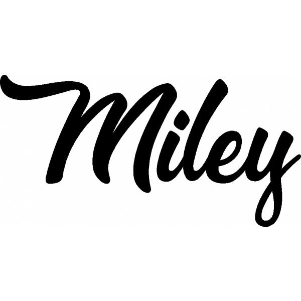 Miley - Schriftzug aus Buchenholz