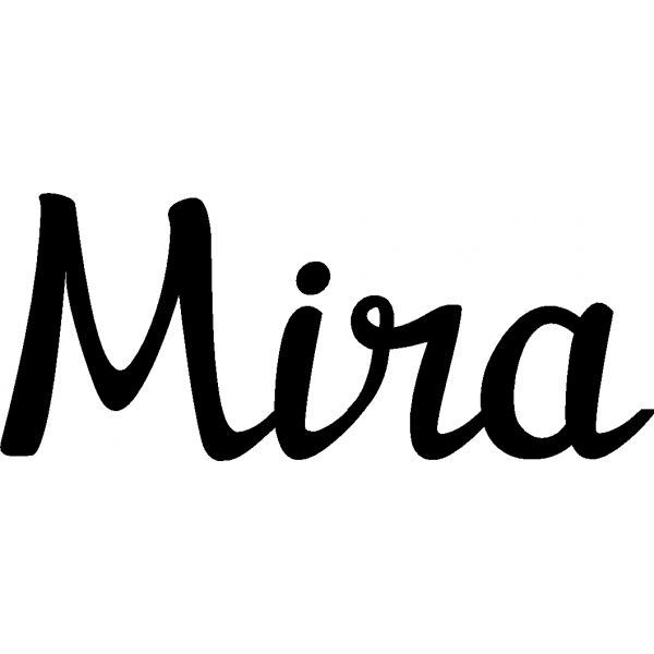 Mira - Schriftzug aus Buchenholz