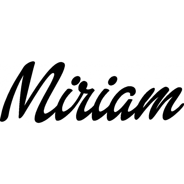 Miriam - Schriftzug aus Buchenholz