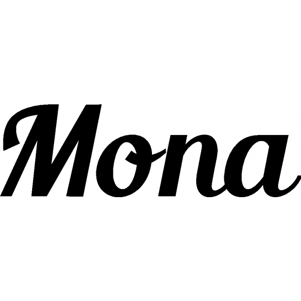 Mona - Schriftzug aus Buchenholz