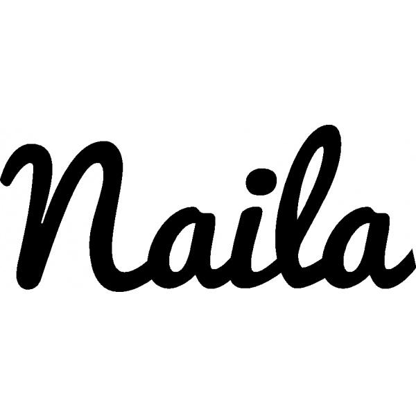 Naila - Schriftzug aus Buchenholz
