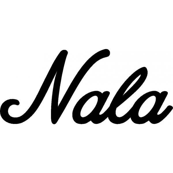 Nala - Schriftzug aus Buchenholz