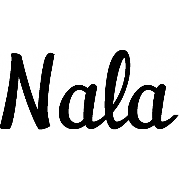 Nala - Schriftzug aus Buchenholz