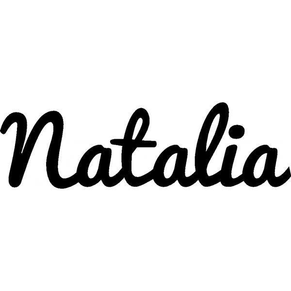Natalia - Schriftzug aus Buchenholz