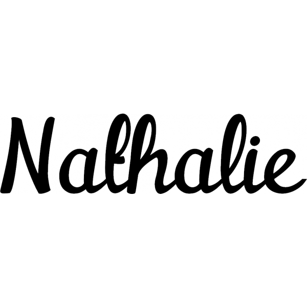 Nathalie - Schriftzug aus Buchenholz