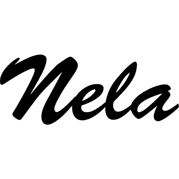 Nela - Schriftzug aus Buchenholz