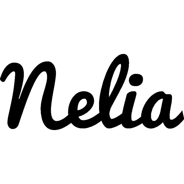 Nelia - Schriftzug aus Buchenholz