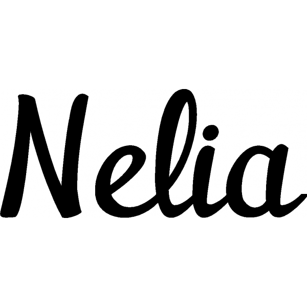 Nelia - Schriftzug aus Buchenholz