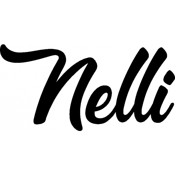 Nelli - Schriftzug aus Buchenholz