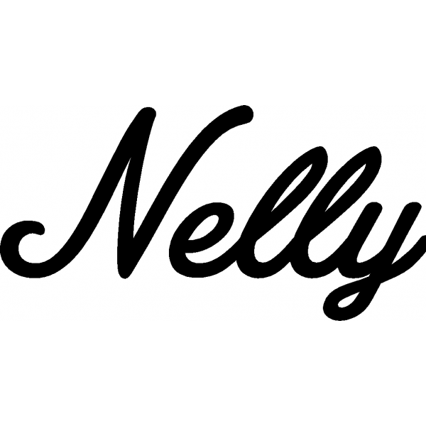 Nelly - Schriftzug aus Buchenholz