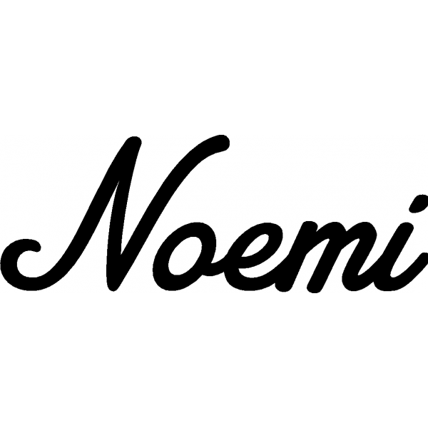 Noemi - Schriftzug aus Buchenholz