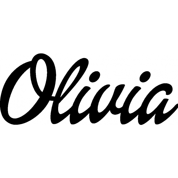 Olivia - Schriftzug aus Buchenholz