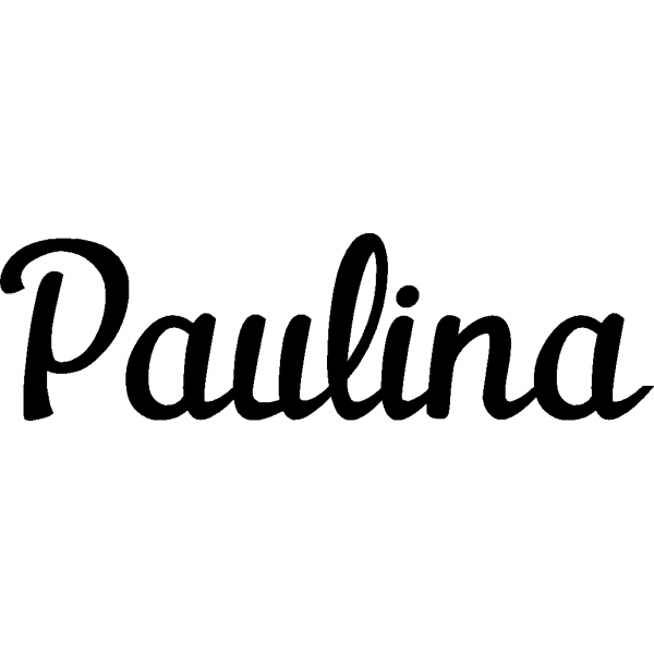 Paulina - Schriftzug aus Buchenholz