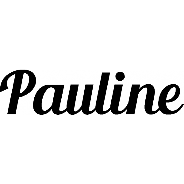 Pauline - Schriftzug aus Buchenholz