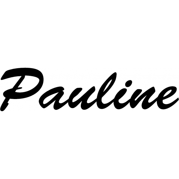 Pauline - Schriftzug aus Buchenholz