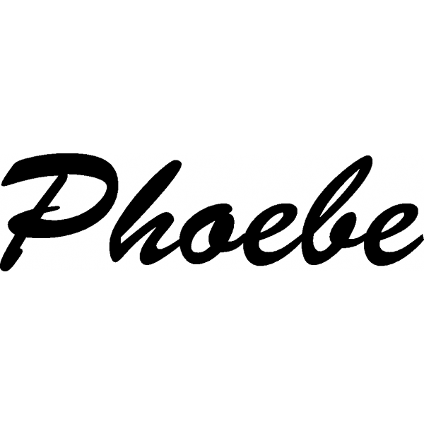 Phoebe - Schriftzug aus Buchenholz