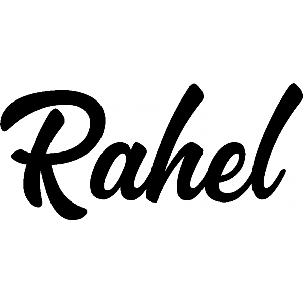Rahel - Schriftzug aus Buchenholz