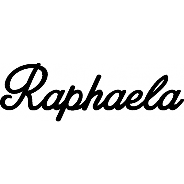 Raphaela - Schriftzug aus Buchenholz