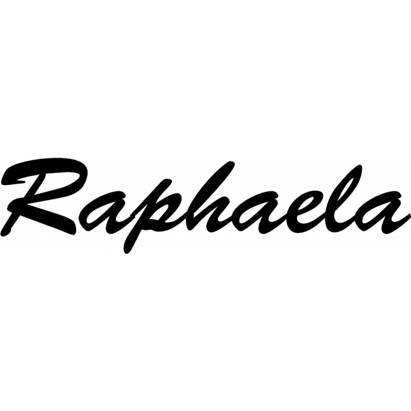 Raphaela - Schriftzug aus Buchenholz