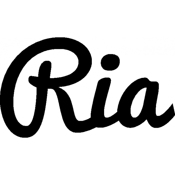 Ria - Schriftzug aus Buchenholz