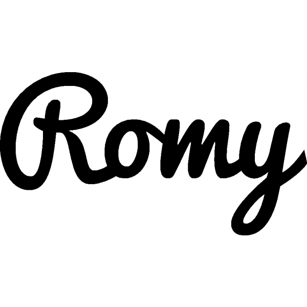 Romy - Schriftzug aus Buchenholz