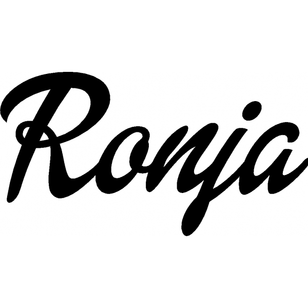 Ronja - Schriftzug aus Buchenholz