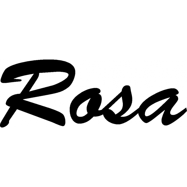 Rosa - Schriftzug aus Buchenholz